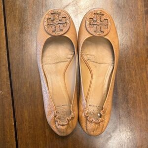 Tory Burch Brown Leather Flats